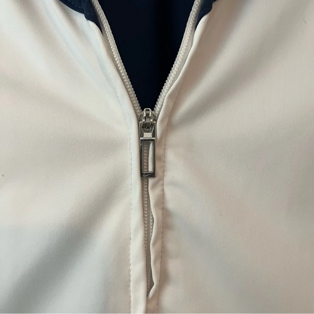 White and Navy Nike Golf Dri-Fit Jacket Size M